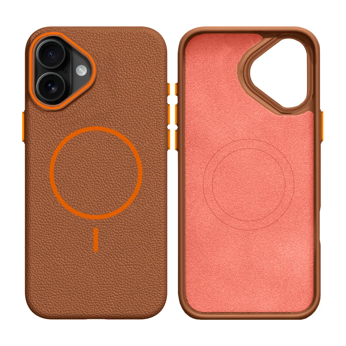 Pochet iPhone 16 Marron
