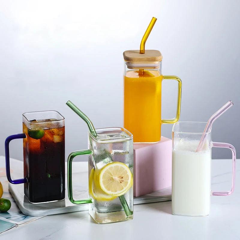 Tasse Carrée en Verre de 400 ml