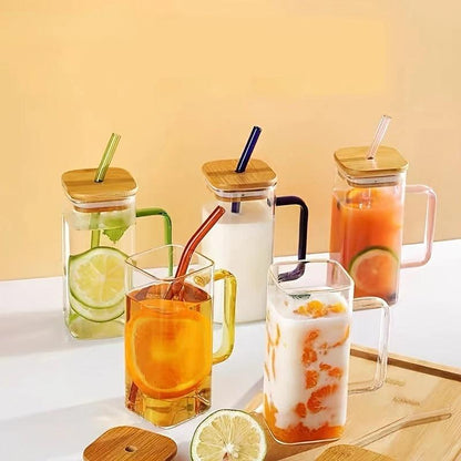 Tasse Carrée en Verre de 400 ml