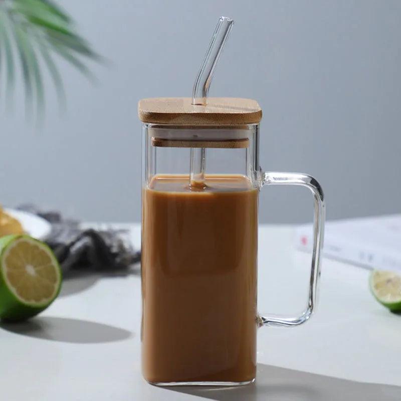 Tasse Carrée en Verre de 400 ml