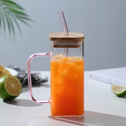 Tasse Carrée en Verre de 400 ml