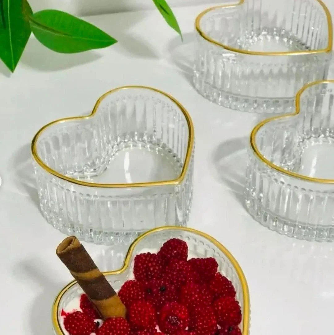 Bols Verre Cœur