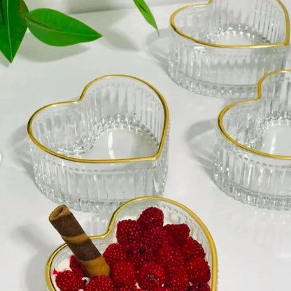 Bols Verre Cœur
