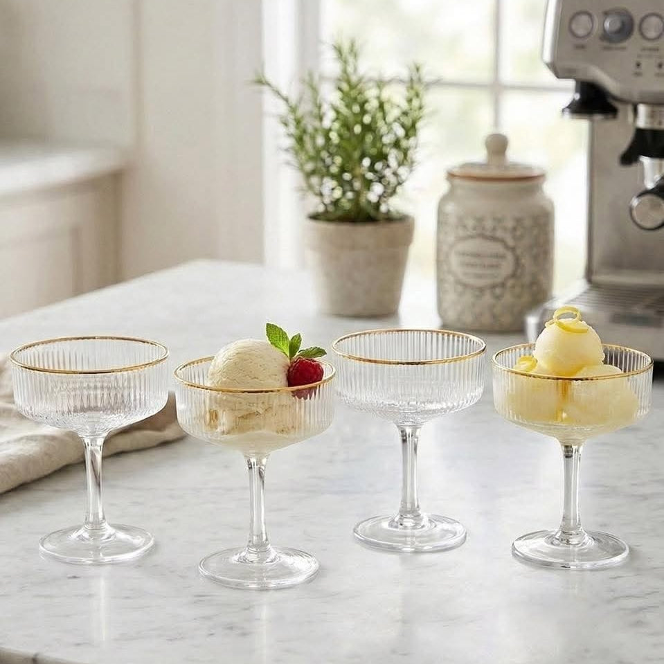 Coupes Dessert Dorées