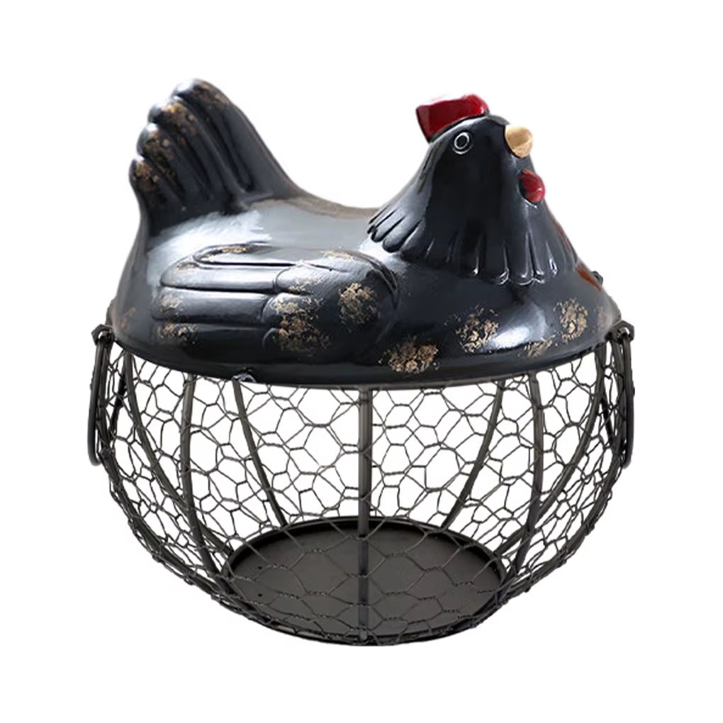 Panier Œufs Design Poule
