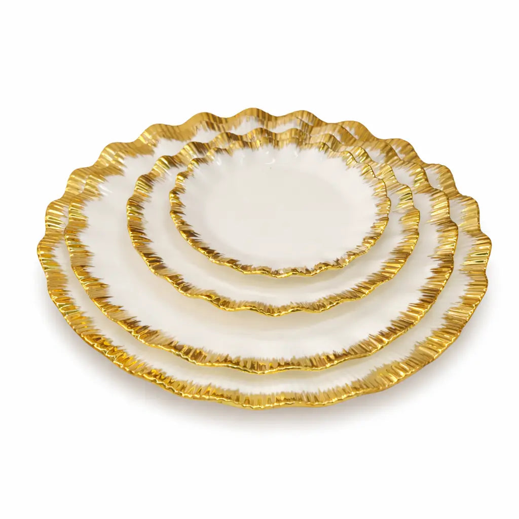 Assiettes Luxe Or