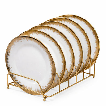 Assiettes Dorées Élégantes