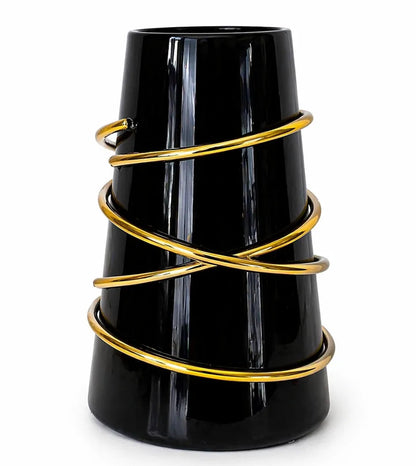 Vase Noir Élégant