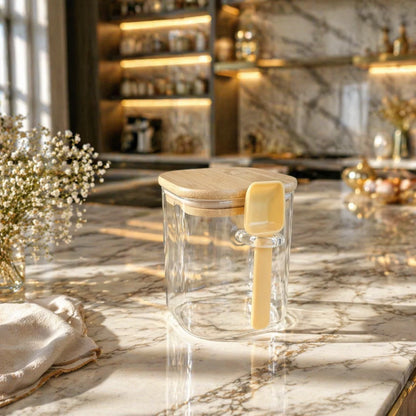Bocaux Verre Bambou