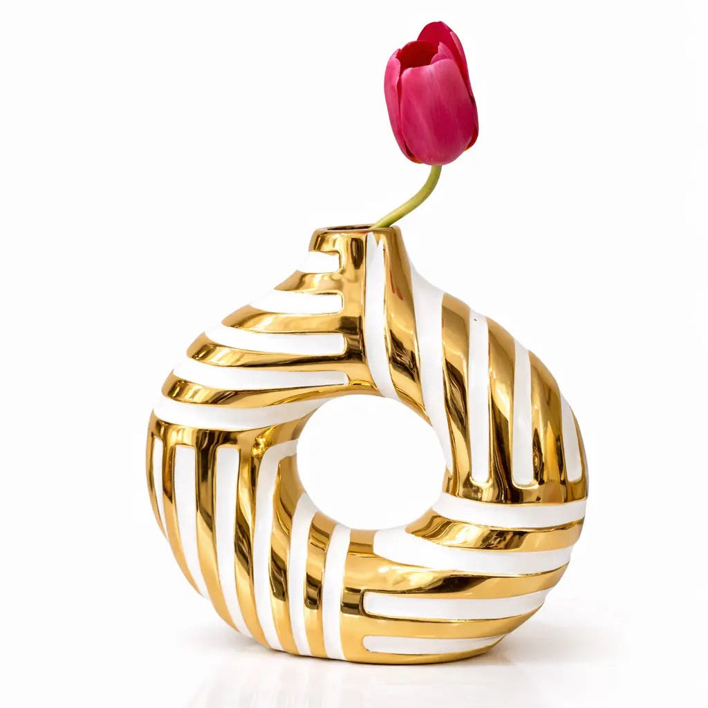 Vase Cercle Doré