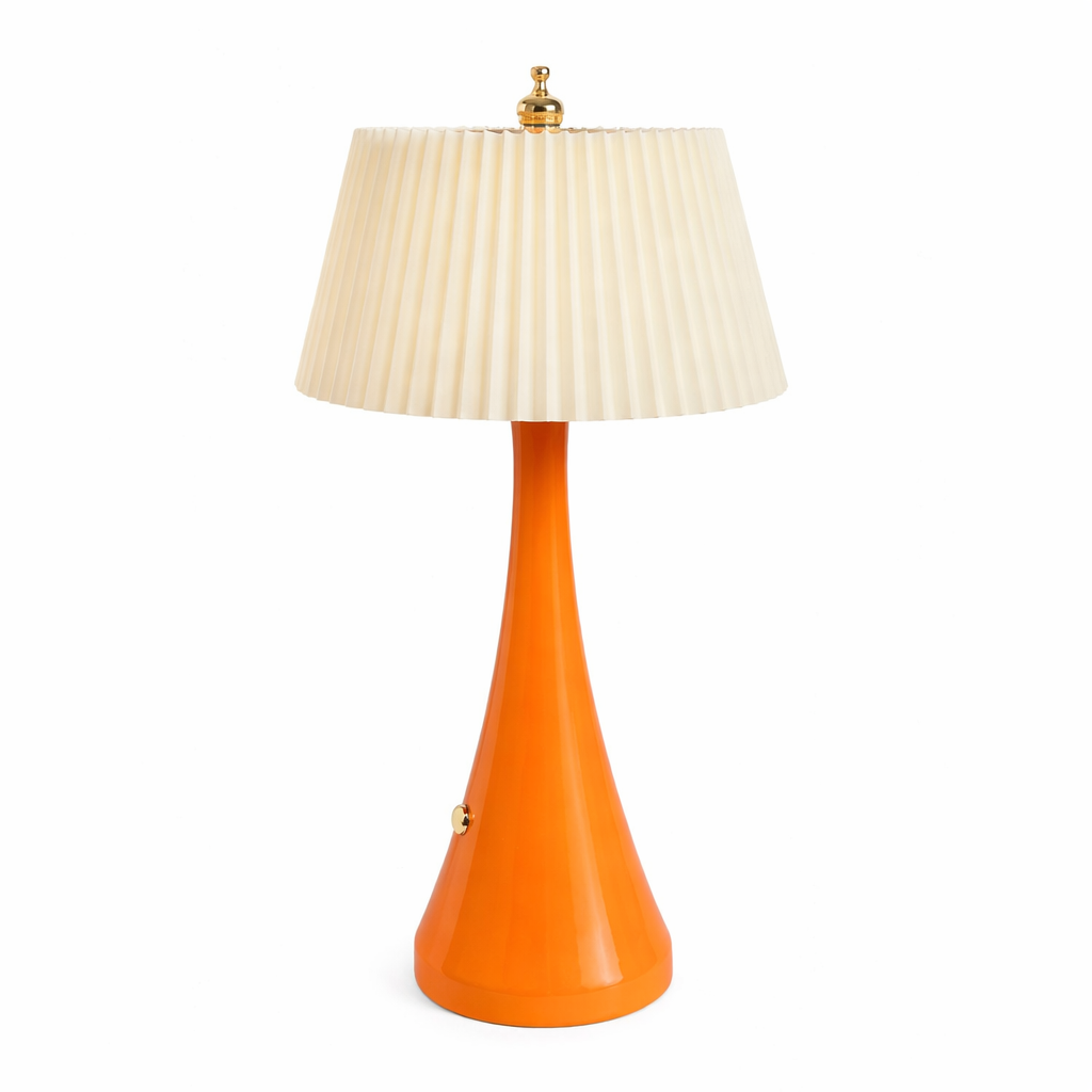 Lampe design orange moderne