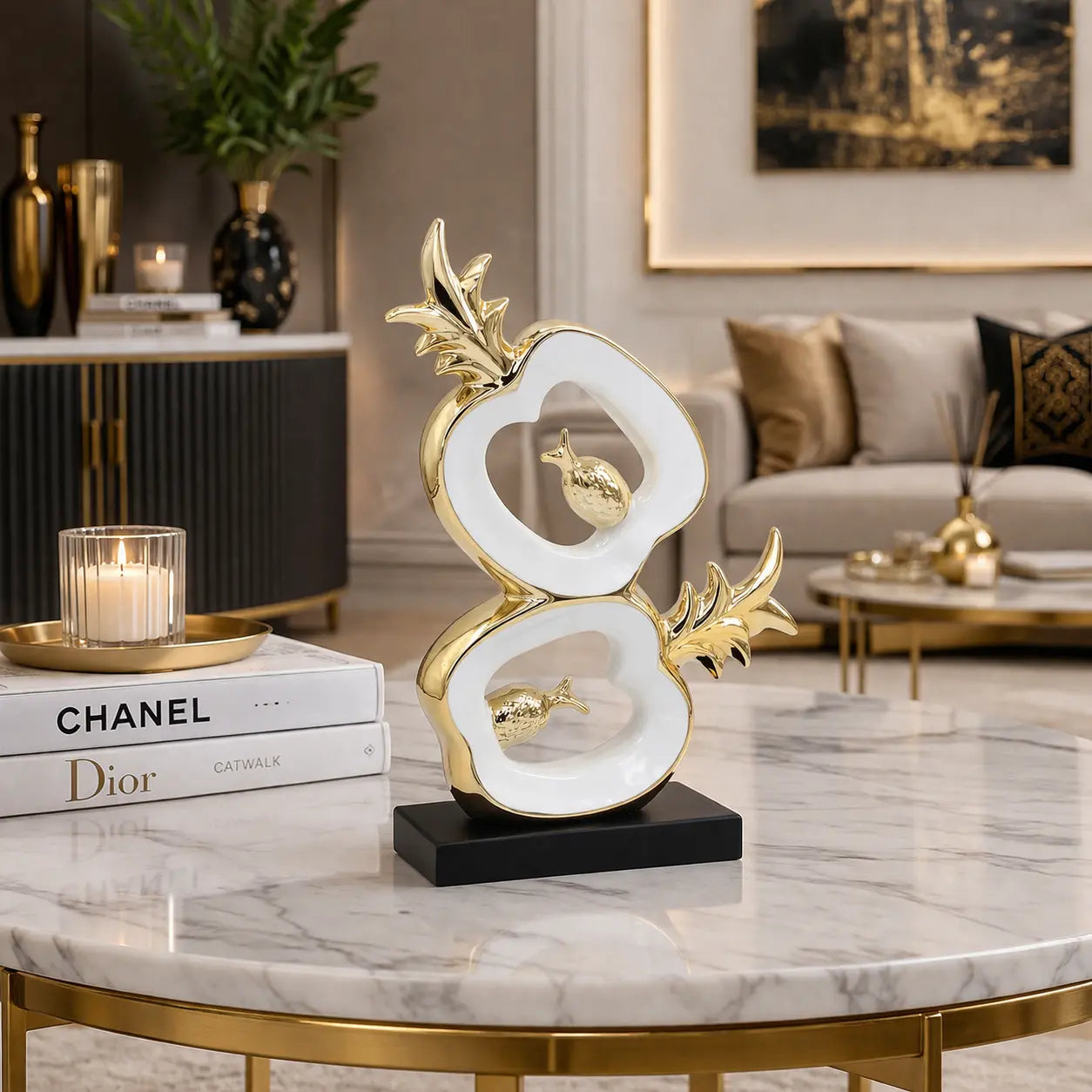 STATUE OR BLANC