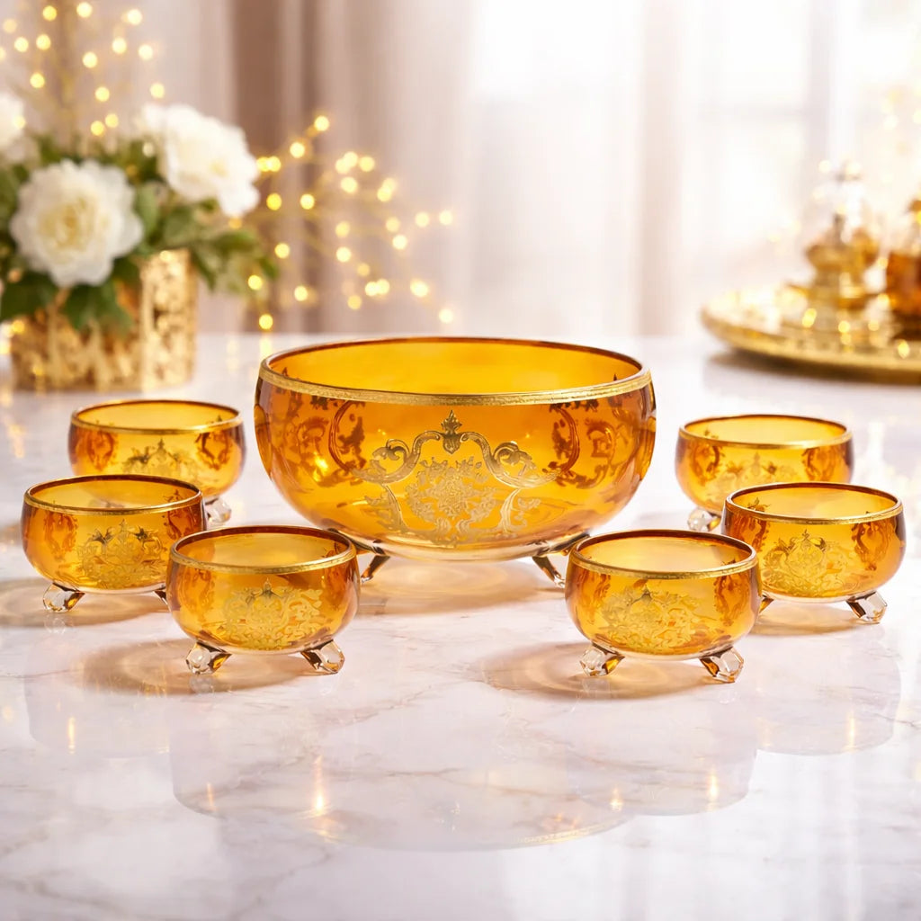 Bols Verre Ambré