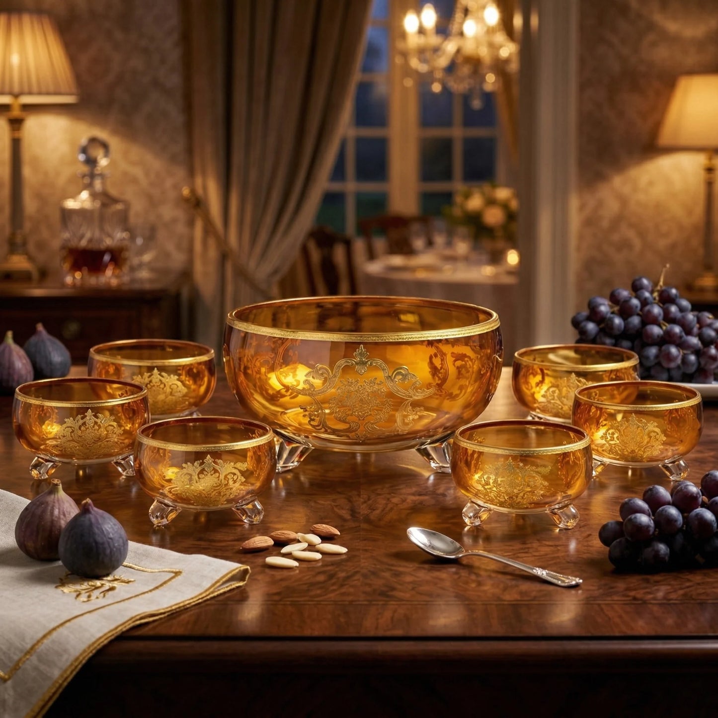 Bols Verre Ambré