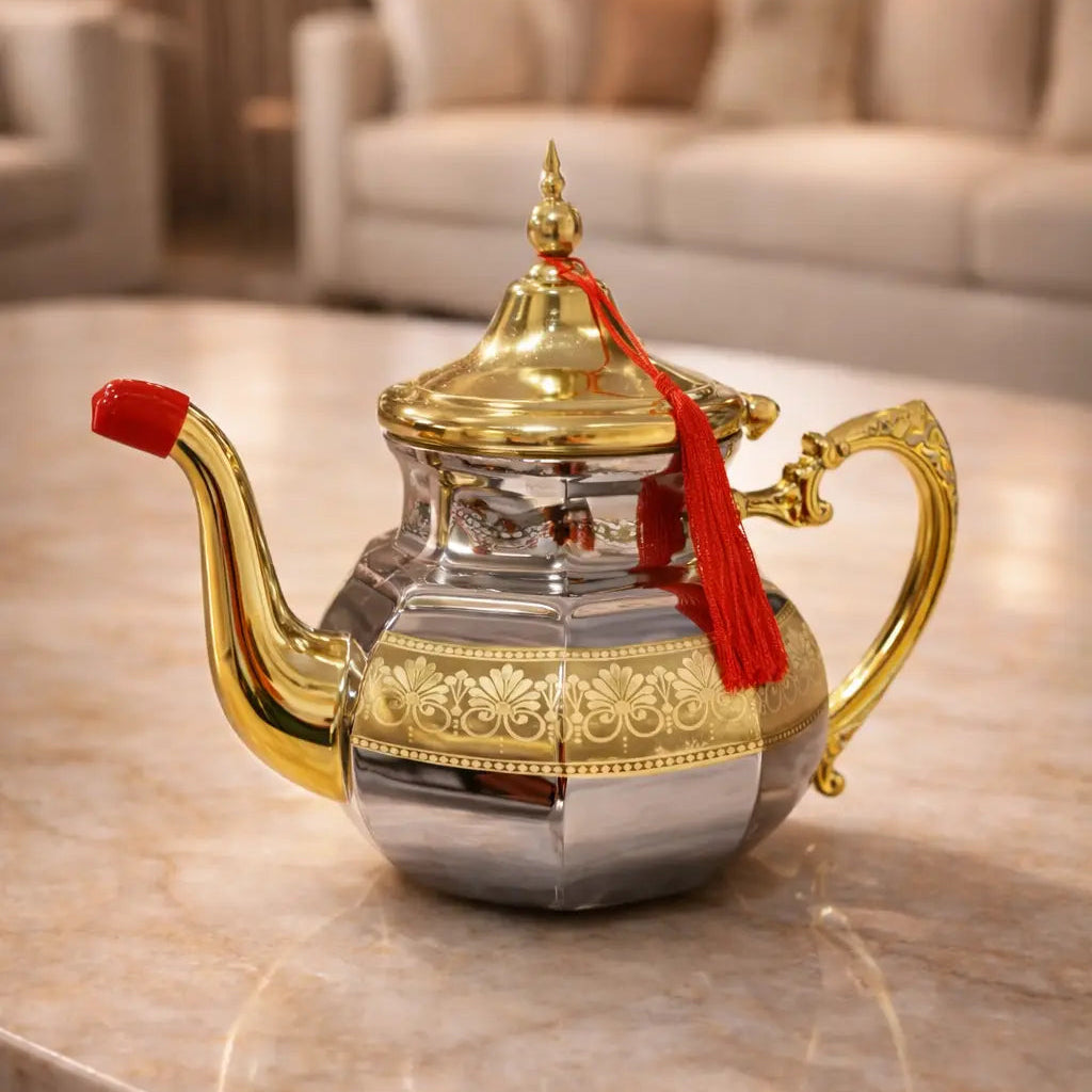 Théière Luxe Dorée