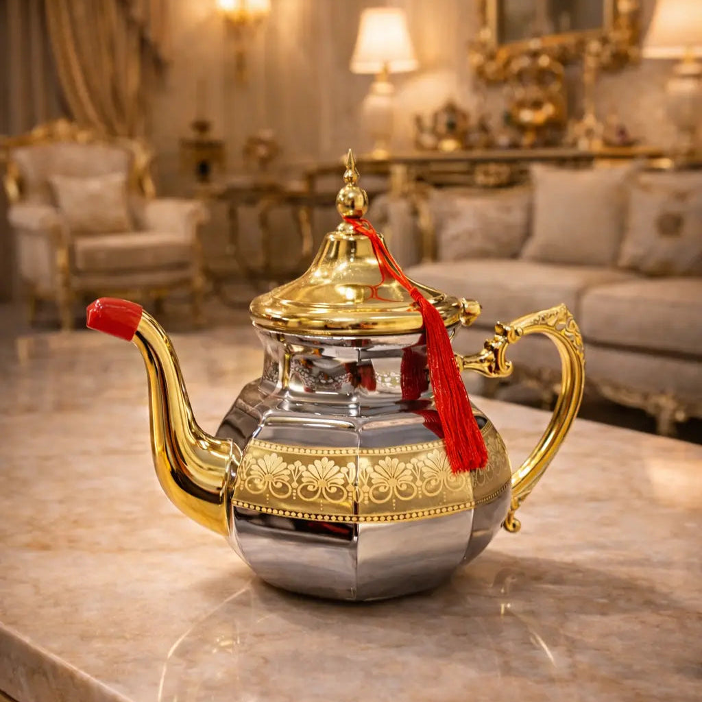 Théière Luxe Dorée