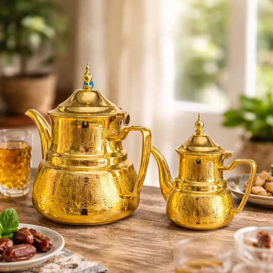 Théière Marocaine Dorée
