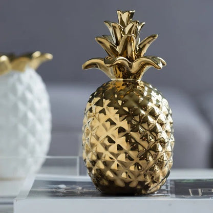 Statue Ananas Dorée