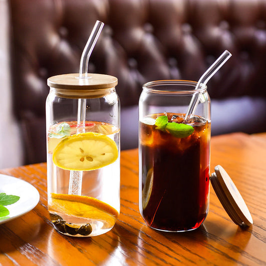 Bocaux en Verre avec Pailles (x3)